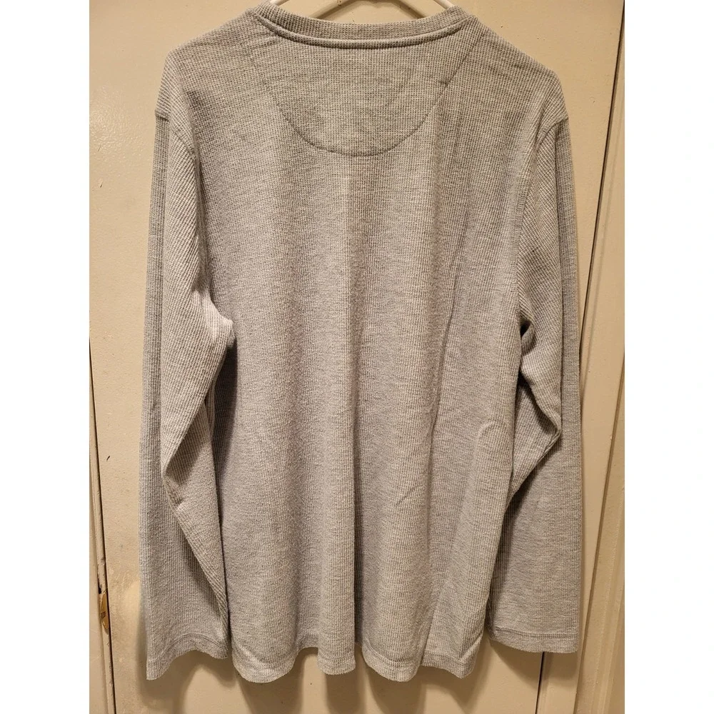Eddie Bauer Sleepwear Men X-Large Gray Long Sleeve Crew Neck Thermal Stretch